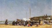 Eugene Boudin The Beach at Trouville Germany oil painting artist